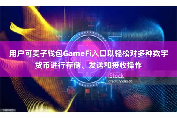 用户可麦子钱包GameFi入口以轻松对多种数字货币进行存储、发送和接收操作