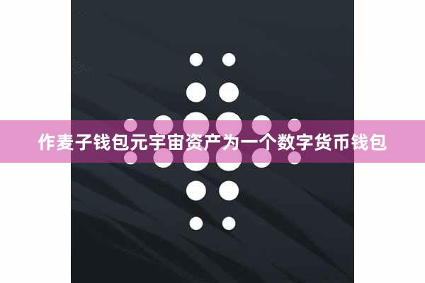 作麦子钱包元宇宙资产为一个数字货币钱包