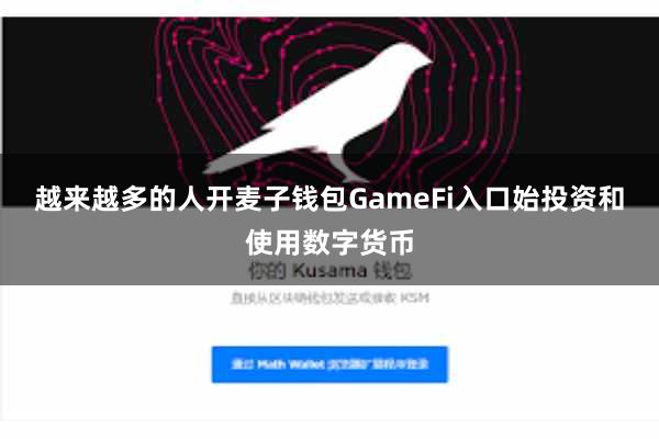 越来越多的人开麦子钱包GameFi入口始投资和使用数字货币