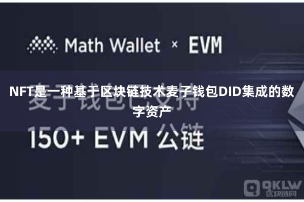 NFT是一种基于区块链技术麦子钱包DID集成的数字资产